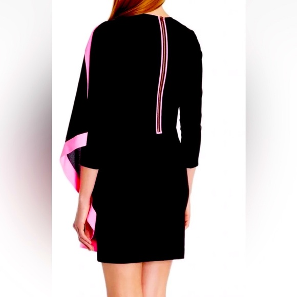 Ted Baker Women's Black Betriss One Side Draped Dress Size 3 - Picture 15 of 15